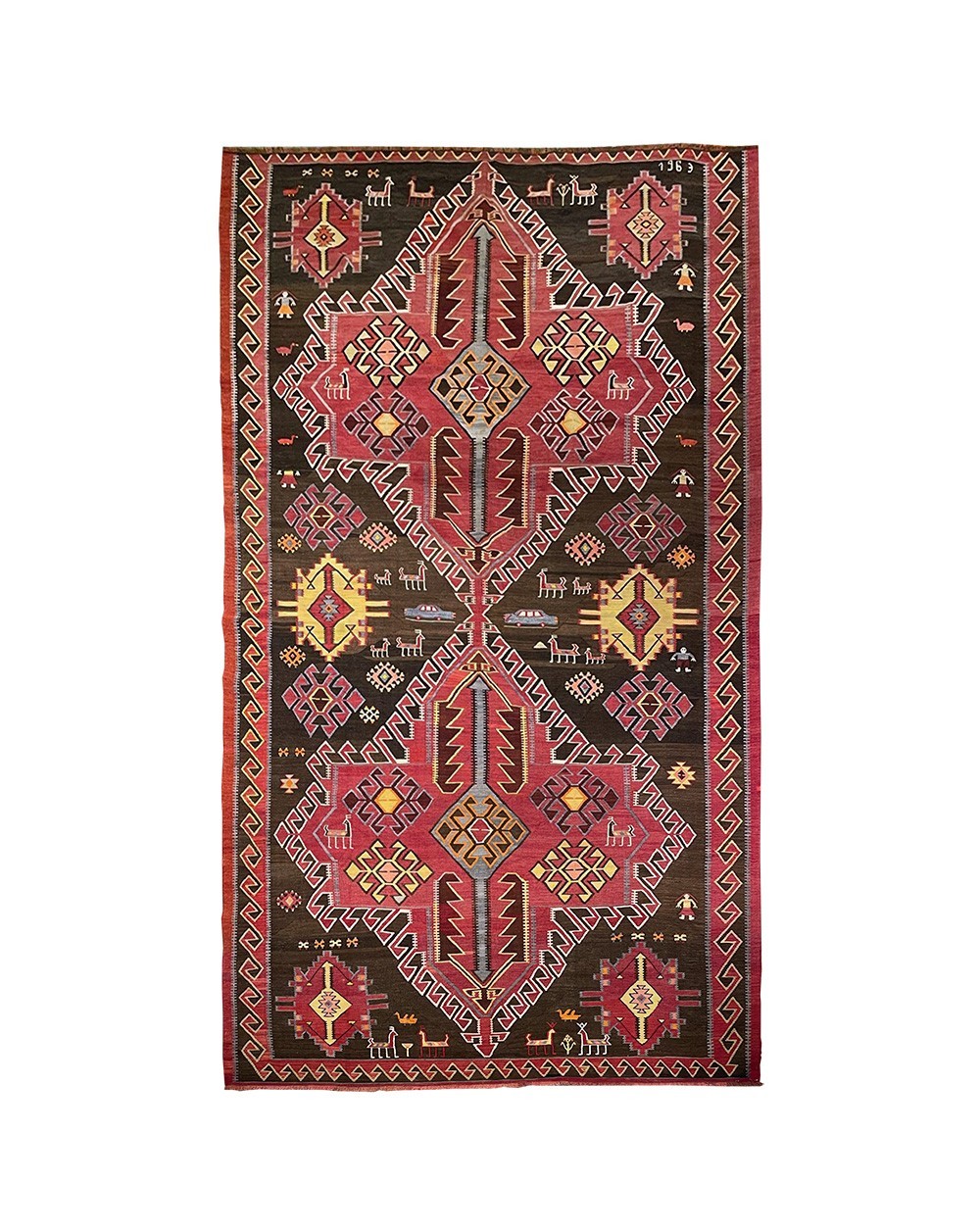 rug with figurative pattern