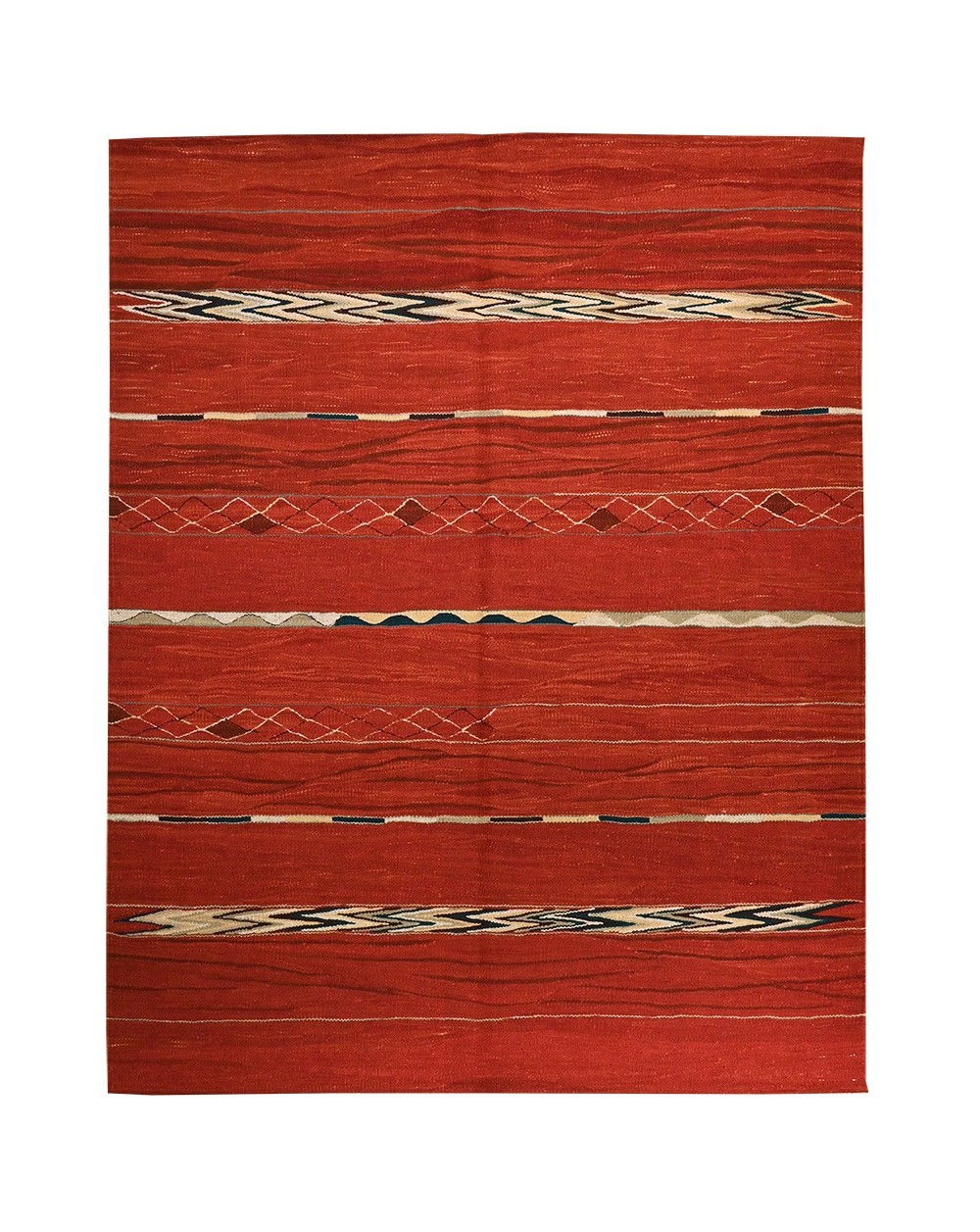 contemporary red rug