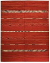 tapis contemporain rouge