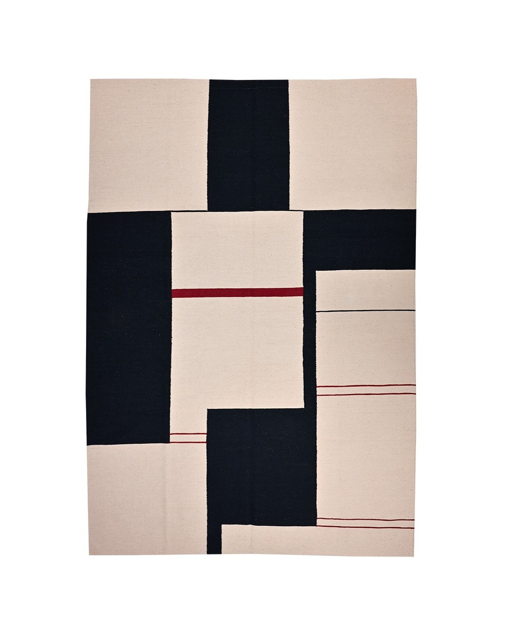 tapis contemporain noir et blanc paris