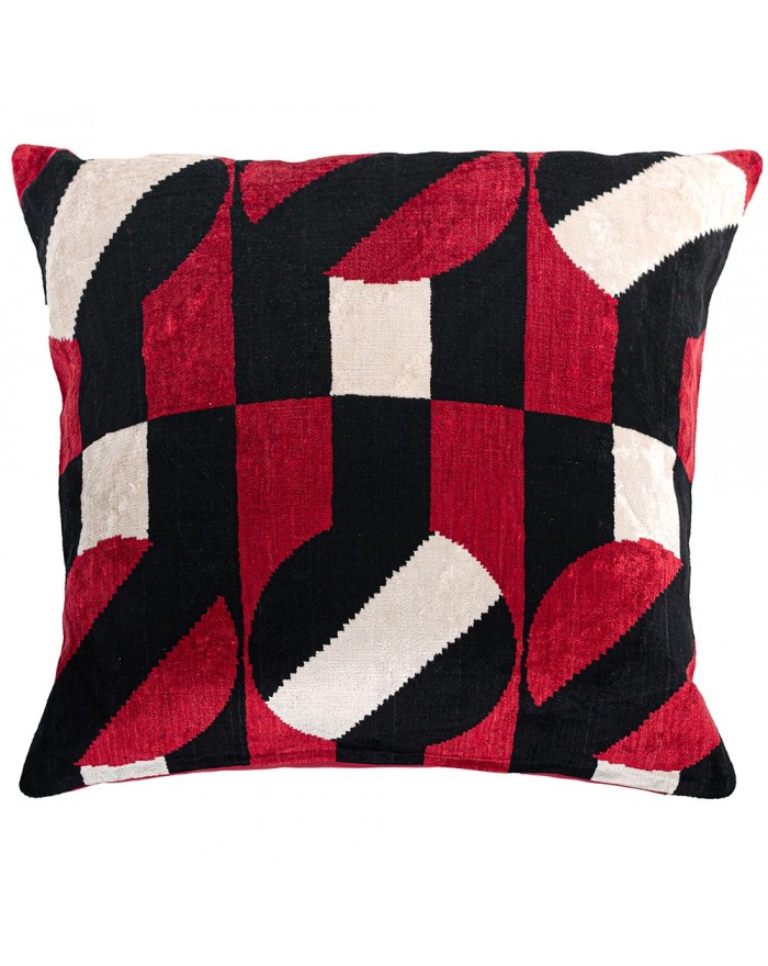 Ikat Velvet Cushion