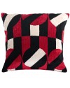 Coussin en velours d'ikat