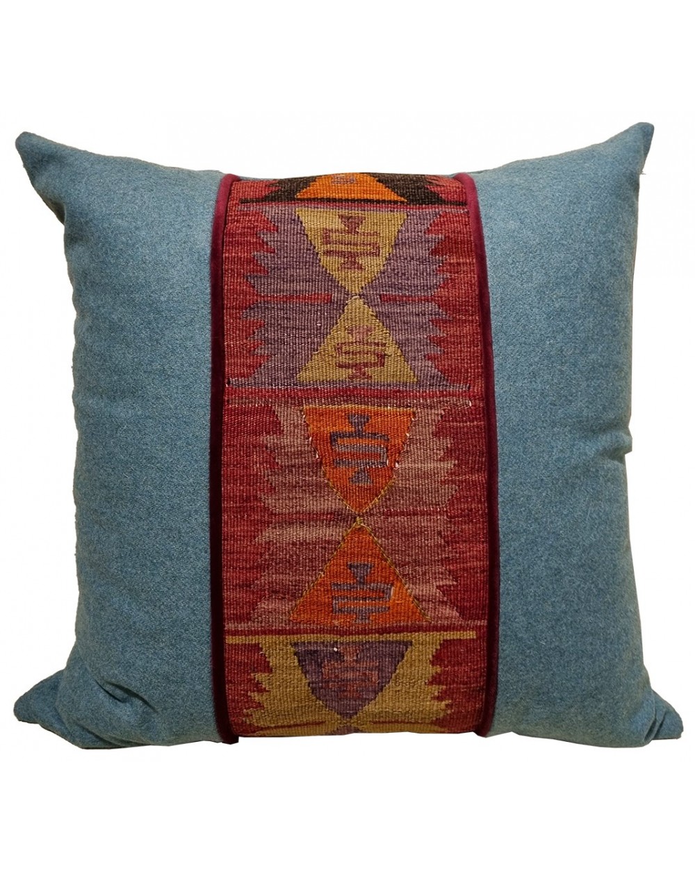 Coussin en laine et kilim