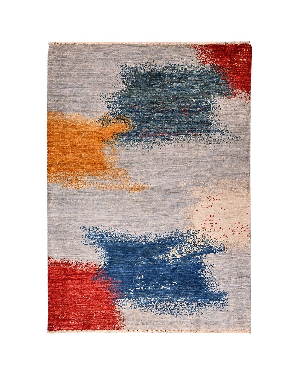 Tapis noué main - Motif contemporain