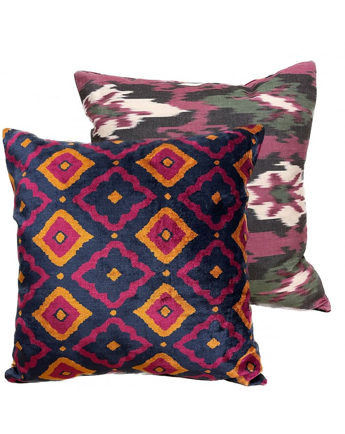 Coussin en ikat