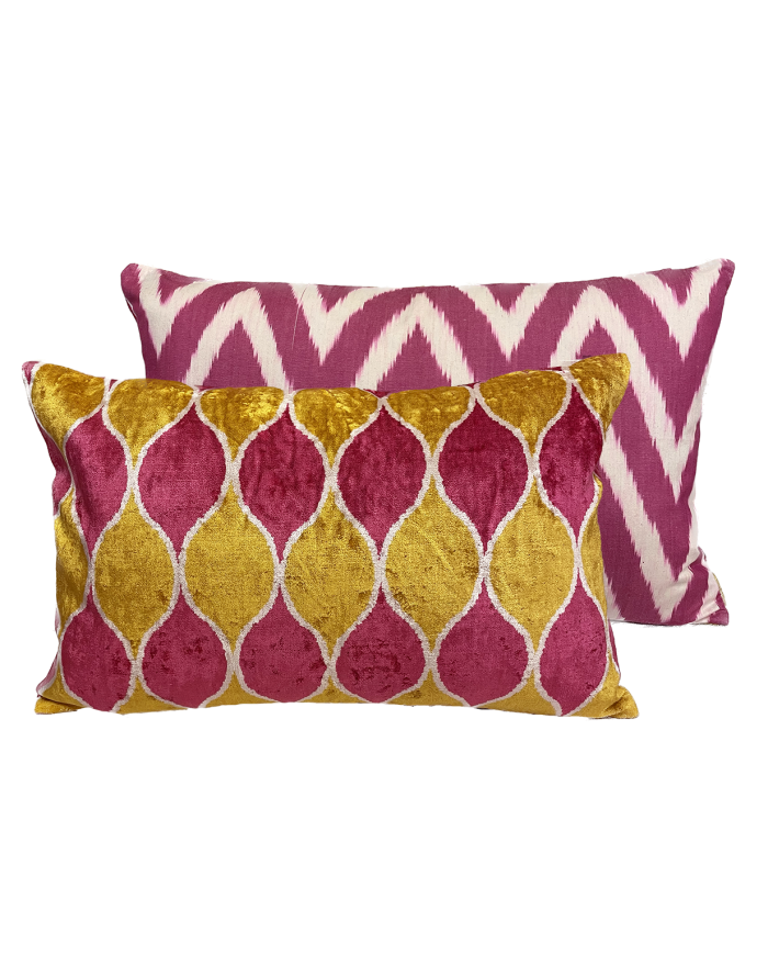 Coussin en ikat