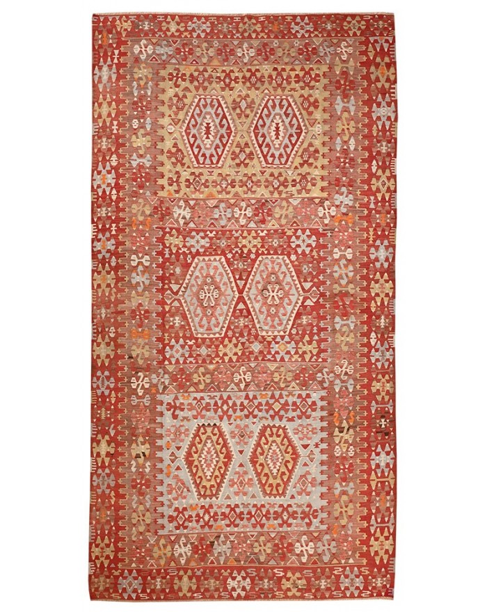 antique carpet with soft colors