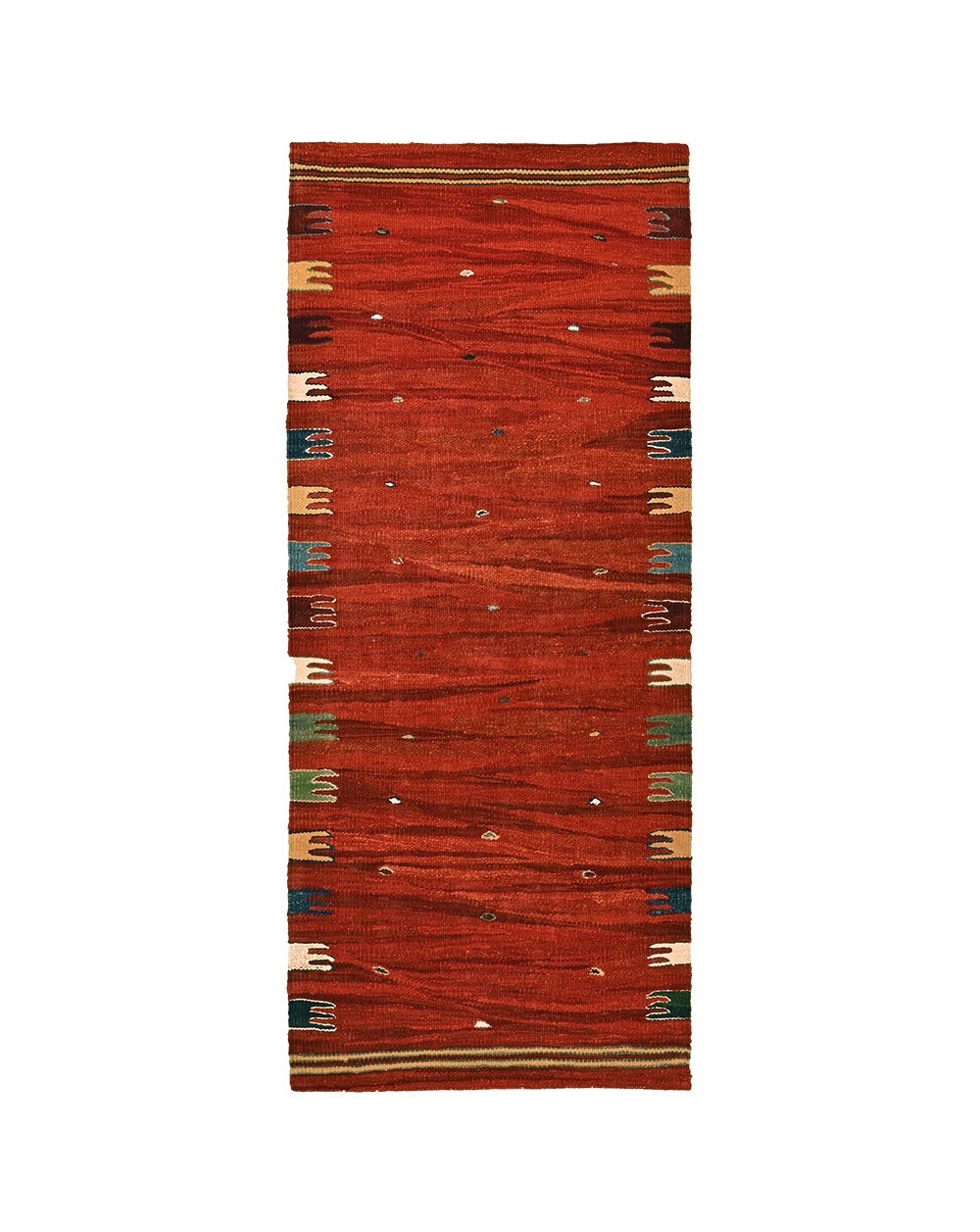 kilim descente de lit rouge