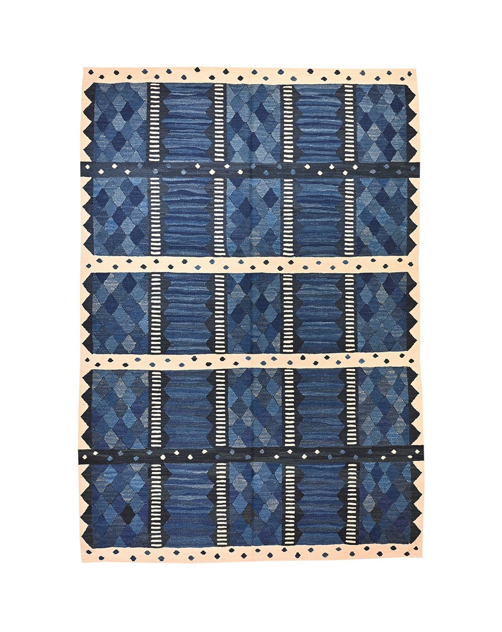 Tapis scandinave bleu