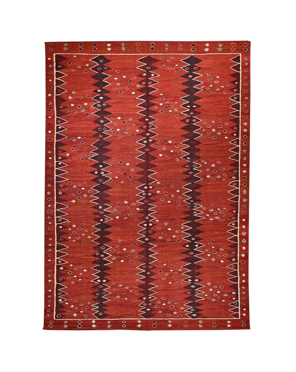 New kilim - Zig-zag Red