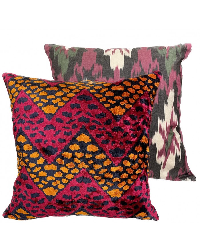 Coussin en ikat