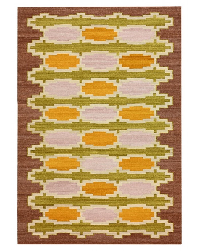 Damier pensé - Kilim rug