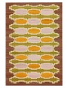 Damier ambré - Tapis kilim