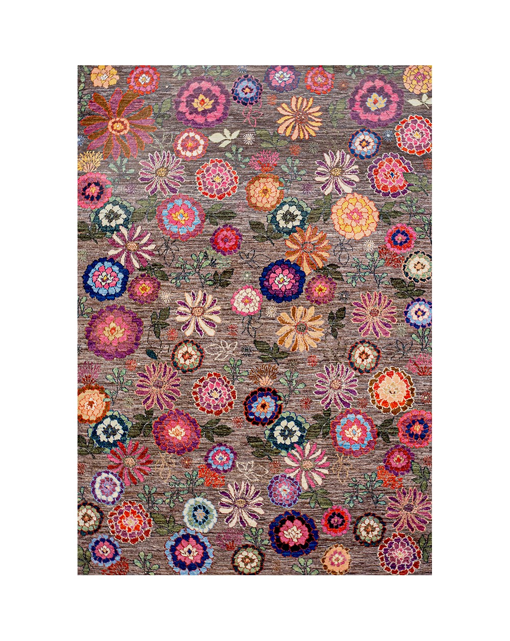 rug with flowers