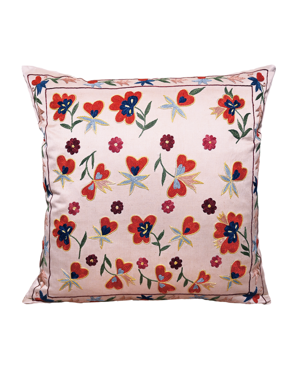 Coussin Suzani fleurie