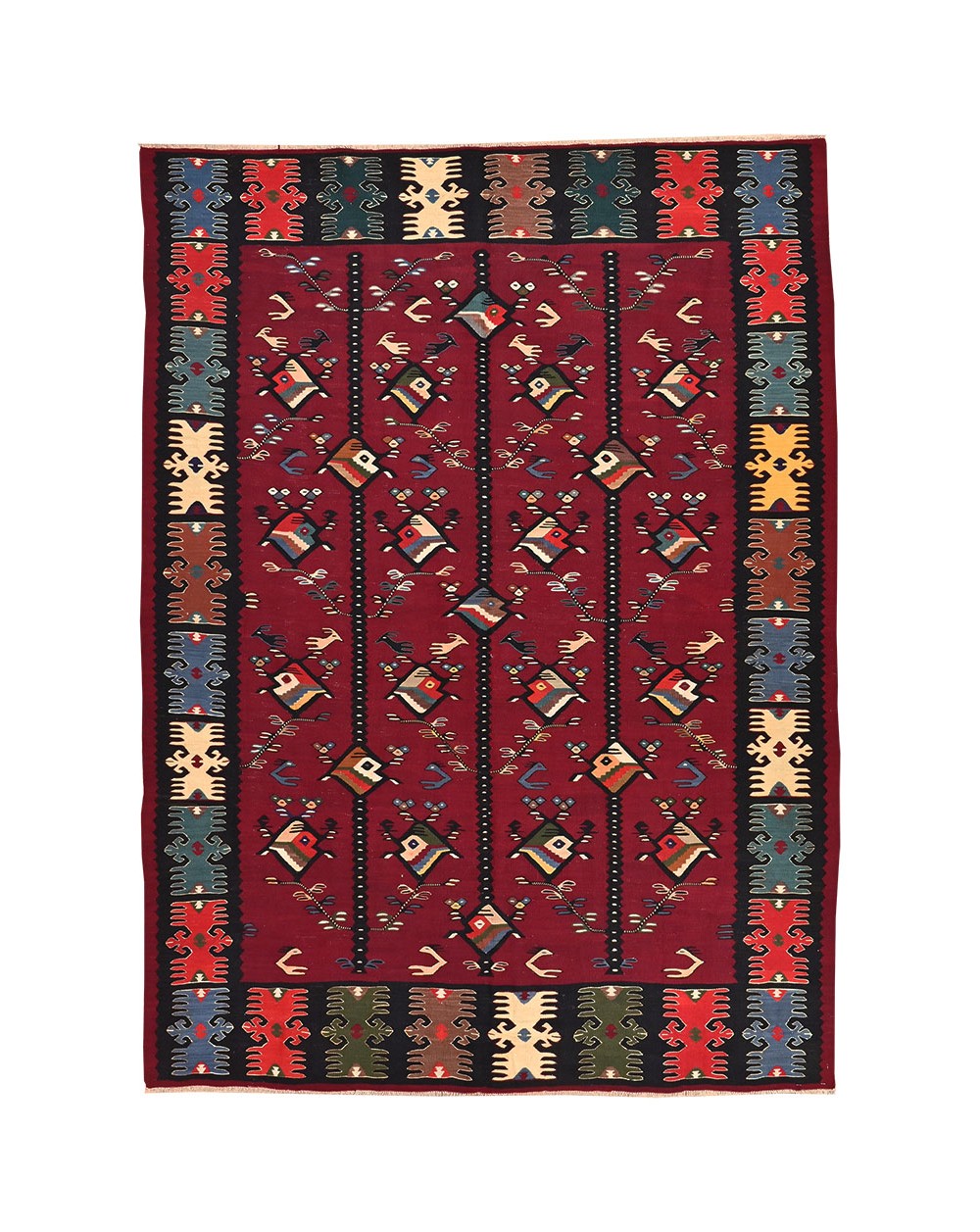 Kilim avec arbre de vie